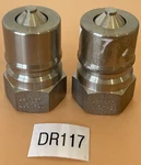 (2) New No Box- Hansen Coupling LL6-K31 Male Set Stainless Steel + Warranty. Fixed Price $55.00.