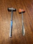 Pair Of Reflex Percussion Hammers Grafco Taylor-type Two Different Styles. Fixed Price $14.99.