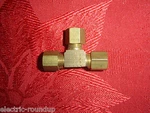Parker 164C-4 Union Tee, Brass, Compression 1/4IN, Lot Of 2. Fixed Price $8.00.