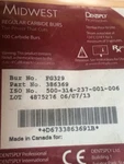Dentsply Sirona Midwest Carbide Burs Fg 329 , Friction Grip 100 386369. Fixed Price $184.98.