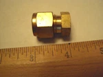 B-600-C Swagelok 3/8 Tube Cap; Brass. Fixed Price $5.00.