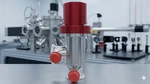 Thermionics A-1500-A/S Pneumatic Angle Valve NW40 Kf 3/8" Mvcr High Vacuum. Fixed Price $595.00.