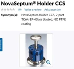 Millipore Novaseptum Holder Ccs AT92/6-3D0 Ports TC64 2MM. Fixed Price $499.00.