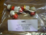 Qty Smc KQH03-35S One Touch Male Push Connector 5/32" Od X 1/4" Npt Tubing. Fixed Price $8.00.
