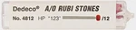 Dedeco 4812 A/o Rubi Stones Hp Shape 123 12/BX (aluminum Oxide). Fixed Price $24.99.