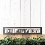 Personalized Metal Address Plaque, Outdoor Hanging House Number. Fixed Price $75.00.