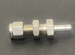 Swagelok 1/4 Tube X Stub Bulkhead Fitting SS-400-R1-4. Fixed Price $9.95.