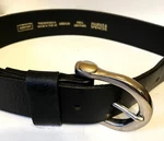 Marks & Spencer Uk Black Genuine Leather Belt Unisex 1-3/8"W Size 38-40". Fixed Price $30.39.