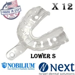 Lot X 12 Dental Strong Massad Denplant Tray Impression Nobilium Usa Smal. Fixed Price $32.99.