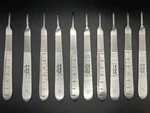 Hu Friedy Dental Handle Scalpel Flat W Metric Ruler 10-130-03 Lot Of 10PCS. Fixed Price $99.00.