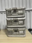 Aesculap JM740 Sterile Container With Lid Set Of 3. Fixed Price $120.00.