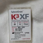 Sybronendo K3 Xf Rotary Nickel Titanium File 17MM .25 823-2257 Endodontics. Fixed Price $19.00.