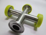 Swagelok 1" 316L Stainless Steel Cross Biopharm Tri Clamp Sanitary Style Fitting. Fixed Price $35.00.