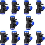 1/4" Od Push To Connect Tee Fitting 3 Way Shape Quick Lock Adapter (pa.... Fixed Price $15.94.