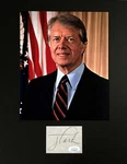 President Jimmy Carter, Nobel Peace Prize, 39TH Signed Cut Autographed. Fixed Price $250.00.