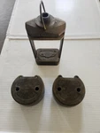 Vintage Hanau Dental Denture Brass Flask Press W/ Upper & Lower Molds. Fixed Price $165.00.