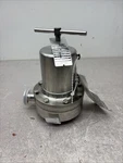 New Steriflow 96 Sanitary Stainless Pressure Regulator; Range 15-50, 350 Max. Fixed Price $1798.20.