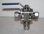 1/2" Od Tube 3-WAY Ss Ball Valve (1500 Psi) Hoke 7E3GG08G08Y0S1V. Fixed Price $86.40.