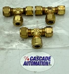 Hoke Gyrolok (1TTTBR) Brass Union Compression Tee Fitting (lot Of 3). Fixed Price $45.00.