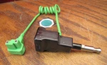 Encision ES9005 Aem Cord Adapter Green Coiled Cable Medical Esu. Fixed Price $29.95.
