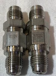 Lot Of 2 Cajon Nupro SS-CHVCR4-1/3 Poppet Check Valve 1/4" Swagelok. Fixed Price $89.99.