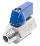 1/4" Npt SS316 Stainless Steel PN63 Mini Ball Valve Fxm Female To Sanitary. Fixed Price $10.00.