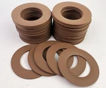 Qty 100 - Saint Gobain Rulon Brown Sealing Ring. Fixed Price $200.00.