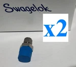 X2 New SS-8-VCR-6-600 Swagelok Connector Body 1/2IN 3/8IN Tube Fitting 2PC. Fixed Price $74.95.