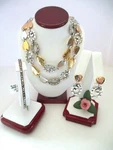 Brighton "melange" Multi Necklace-earring-bracelet Set (MSR$178) Nwt/pouch. Fixed Price $132.00.