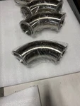 90 Degree 4 Sanitary 316L Stainless Steel Elbow Tri-clamp Ends New**. Fixed Price $55.00.