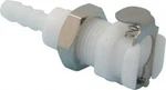 Cpc PMCD1603 3/16" Hose Barb Valved Panel Mount Acetal Coupling Body. Fixed Price $28.99.