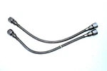 Pair Of 14" Long Swagelok Cajon Braided Stainless Steel Vacuum Hose. Fixed Price $78.95.