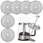 3-6 Pack French Press Replacement Filter Mesh 4 Inch Stainless Steel Screen. Fixed Price $10.99.