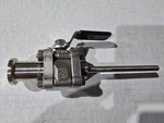 Swagelok Stainless Steel Ball Valve Sanitary Fitting 1" O.d X 0.28"I.D And 3". Fixed Price $77.13.