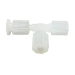 Entegris Flaretek Tee Adapter Spacesaver Leg 3/8" Pfa Lab UT6-6-6TFN-3. Fixed Price $81.86.