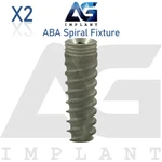 Aba Spiral Fixture Titanium Hexagon 2.42MM Connection Dental Sla Surface. Fixed Price $163.90.