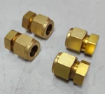 (4) New Swagelok Brass Cap 1/2" Od Tube Fitting B-810-C. Fixed Price $20.00.