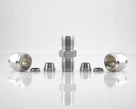 Stainless Compression Fitting Tube Union 1/4" X Od Gyrolok 4U316. Fixed Price $16.99.
