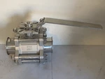 Qsm Tru-flo Manual Sanitary Ball Valve Stainless Steel 3" Tri-clamp 1000 Wog. Fixed Price $155.00.