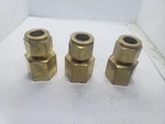 Tylok B-8-DFC-8 Brass Female Connector 1/2" Od Tube Fnpt, Lot Of 3, Nnb. Fixed Price $16.96.