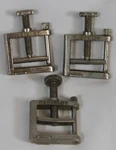 3 Fisher Castaloy Hosecock Clamps Lot Set Laboratory Regulate Flow Of Tubing Old. Fixed Price $19.99.