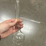 Vintage Pyrex: 125 Ml Distillation Flask (side Arm) Chemistry Borosilicate Glass. Fixed Price $14.00.