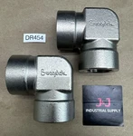 (2) Swagelok SS-16-E Stainless Steel Pipe Fitting Elbow Female Npt Nnb. Fixed Price $150.00.