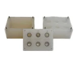 Chemglass Bill-board Solid-phase Synthesis 6-PLACE Plate, Drain Tray & Vial Rack. Fixed Price $142.49.