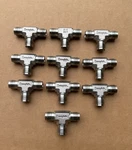 Lot Of 10 Swagelok 1/4" Stainless Steel Tees SS-400-3 No Nuts/ferrules. Fixed Price $49.99.