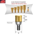 Us Dental Implant Zimmer Screw-vent Abutment Internal Hex 3.5 Platform Locator. Fixed Price $55.19.