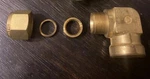 Swagelok Crawford B-810-8-8 Brass 90 Fitting 1/2 Pipe X Fnpt. Fixed Price $10.00.