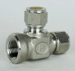 1/2" Tube X Fnpt 316SS Female Run Tee Hoke Gyrolok 8TFT8316. Fixed Price $14.40.