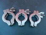 Lot Of 3 Usa Lab Equipment Standard Pressure Vacuum Tri-clamps KF-25. Fixed Price $22.49.