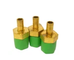 Lot Of (3) New Swagelok Brass 1/2" Male Npt X 3/8" Tube Adapters, B-6-TA-1-8. Fixed Price $11.99.
